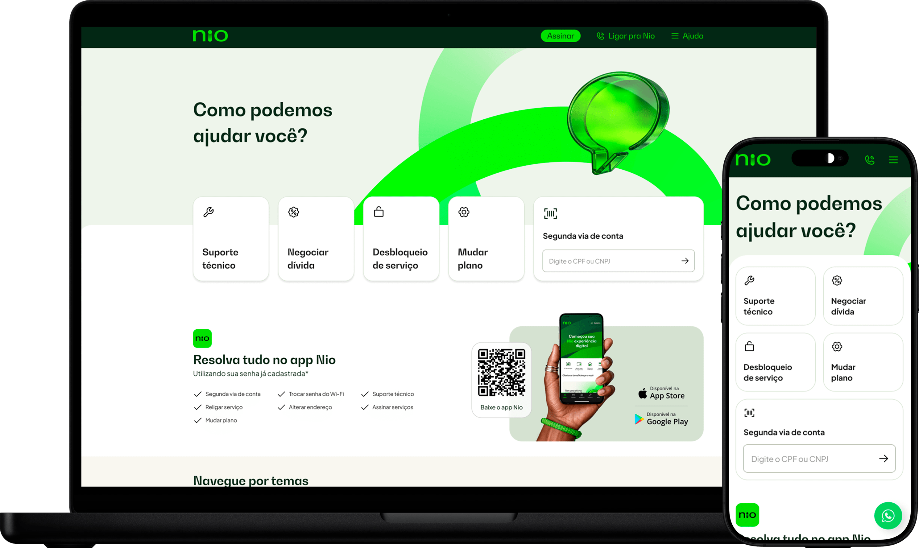 Mobile app screen displaying loan management information on a dark blue interface. It shows a total contracted amount of R$ 10,000, payment progress with a green bar, and details of active loans categorized by purpose, such as renovation and transportation.